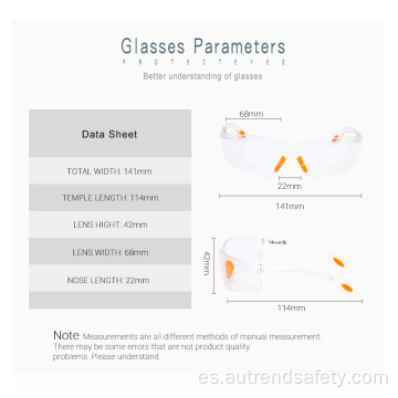 Gafas de seguridad antiniebla